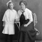 Damaged glass-plate portrait