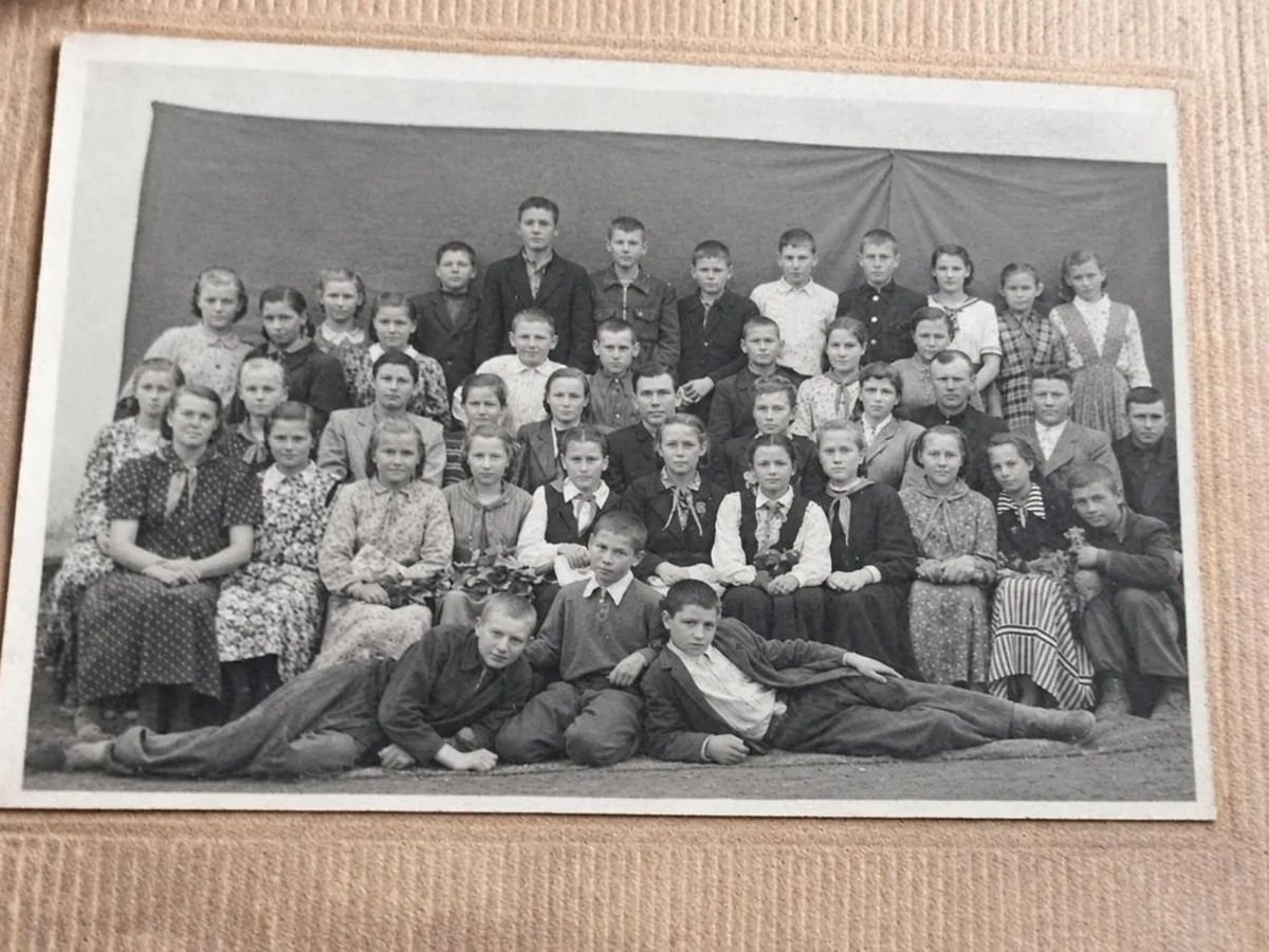 Cracked class photo, after enhancement